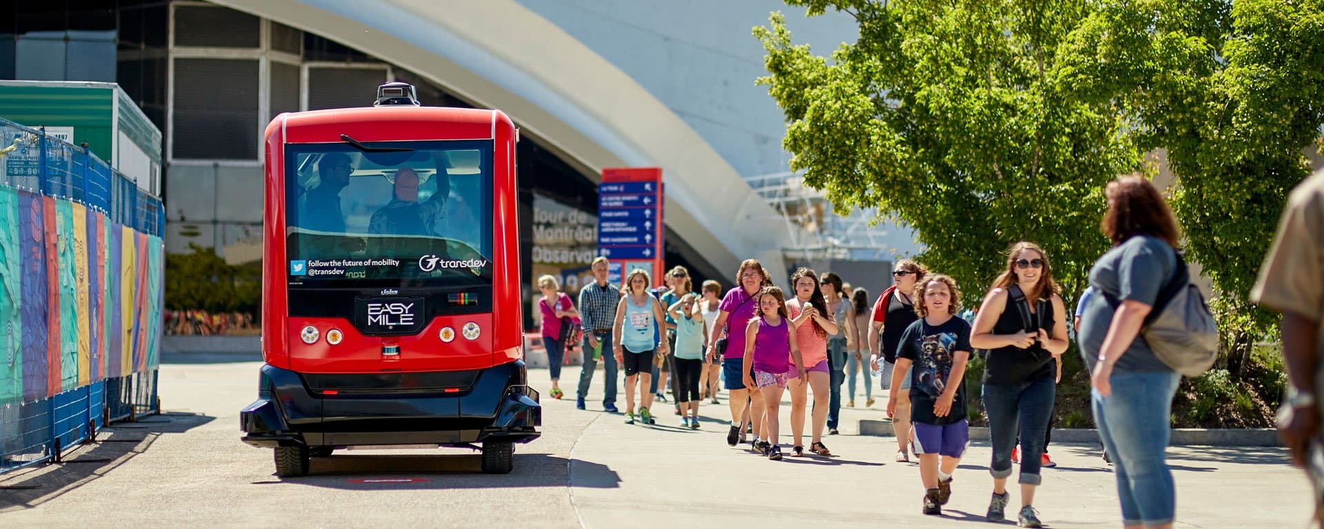 Transdev autonomous shuttle